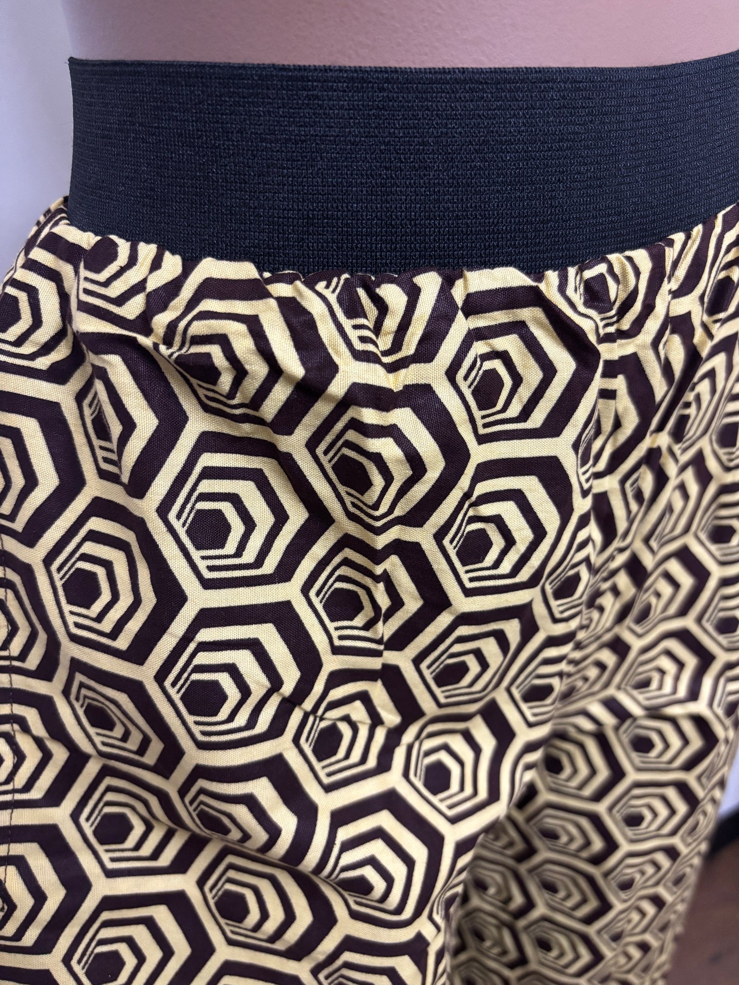 Women african seamless pattern pants with pocket