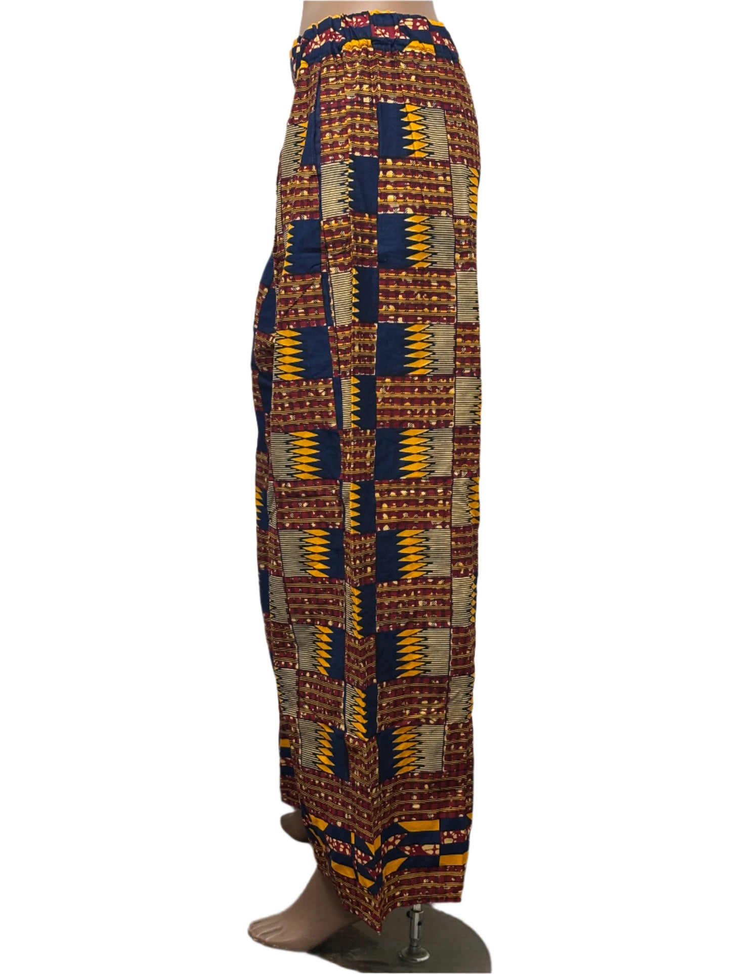 Women african pattern pants with pockets