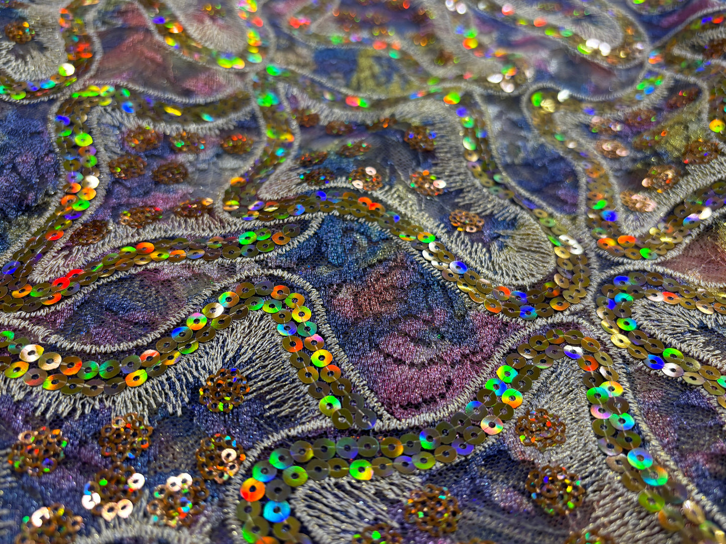 LACE SEQUIN FABRIC