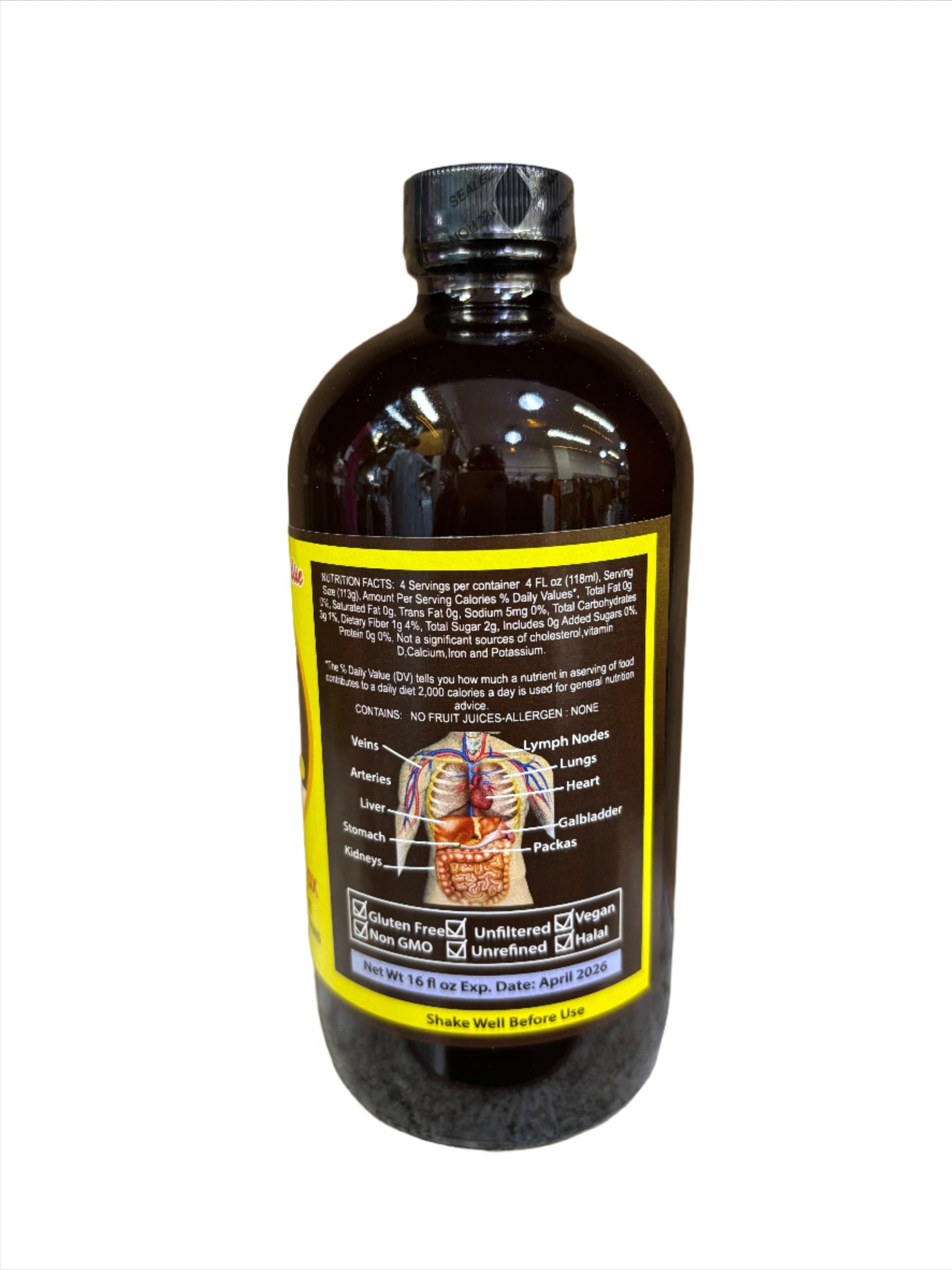 Essential Paradise Organic Fit & Flat Belly Living Bitter Fat Burner Detox 16oz