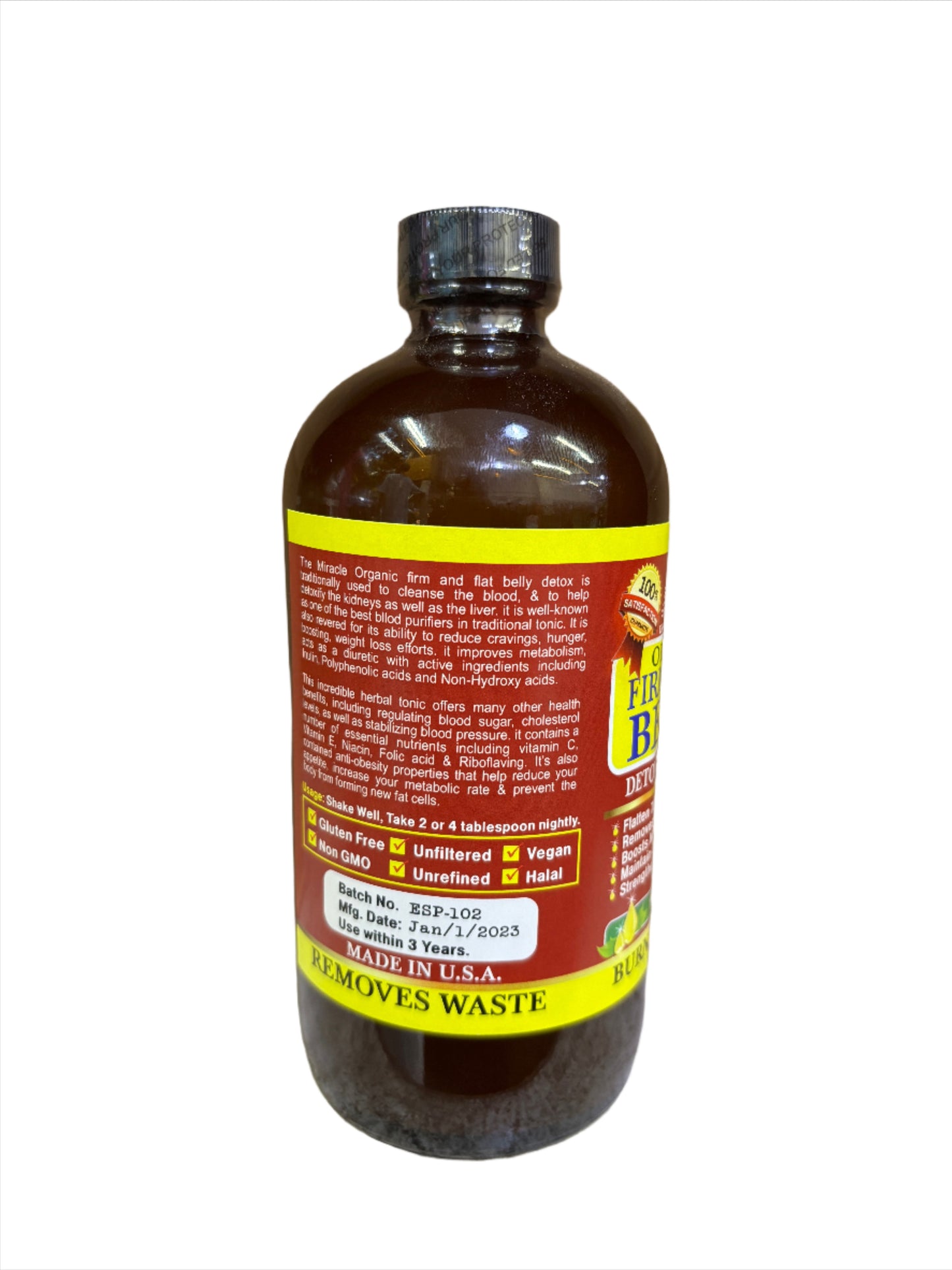 Essential Palace Organic Firm & Flat Belly Detox & Energizer 16oz