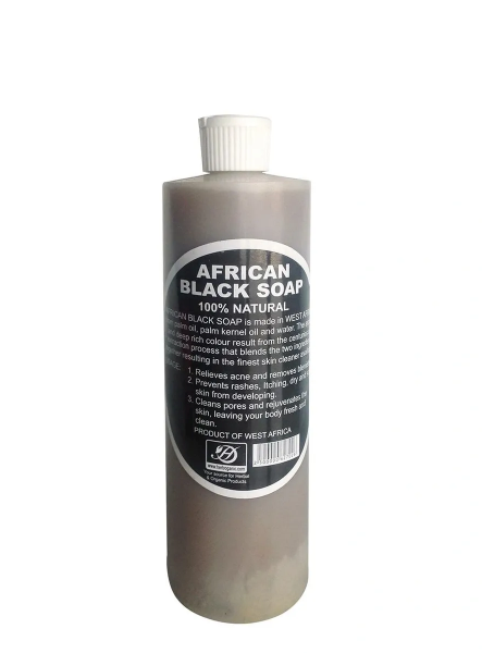 African Black Soap Raw Liquid - 16oz