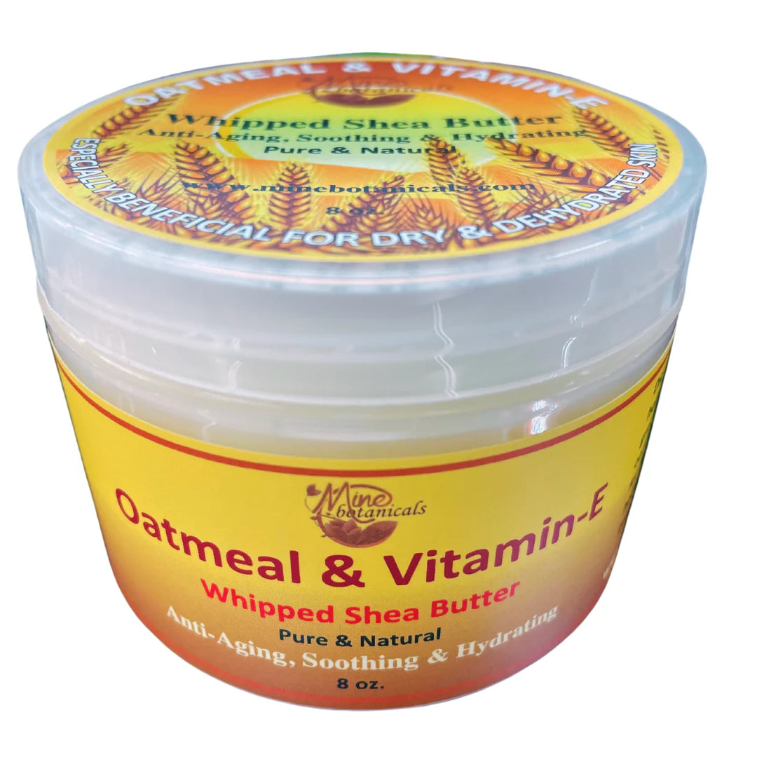 Oatmeal & Vitamin-E Whipped Shea Butter 8oz