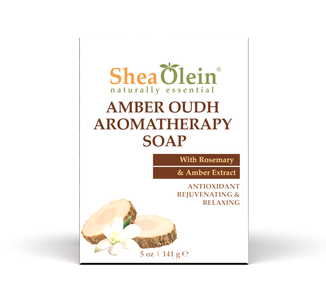 Amber Oudh Aromatherapy Bar Soap with Rosemary & Amber Extract 5oz