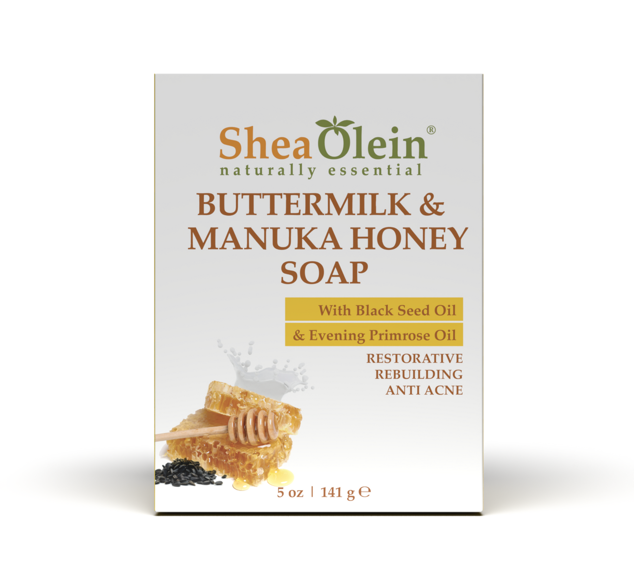 Buttermilk & Manuka Honey Soap with Black Seed Oil & Evening Primrose Oil 5oz