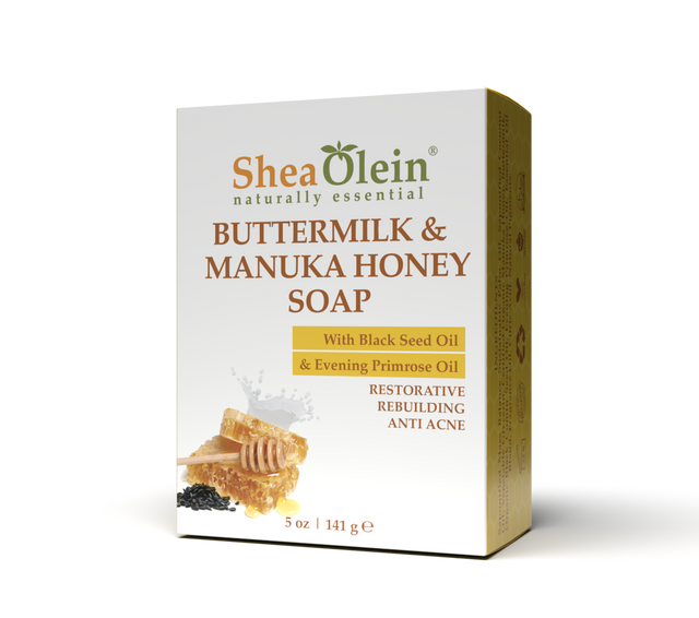 Buttermilk & Manuka Honey Soap with Black Seed Oil & Evening Primrose Oil 5oz