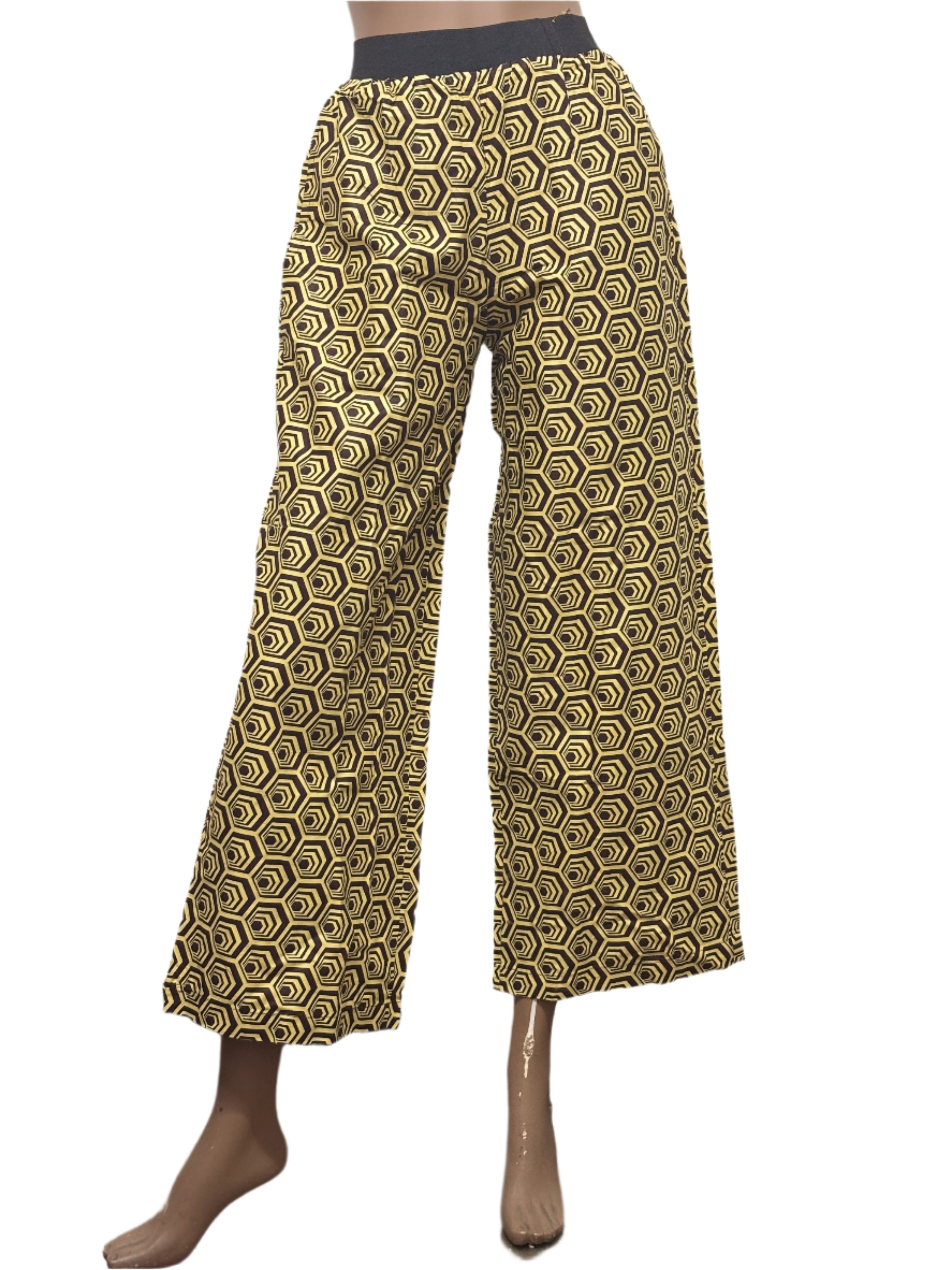 Women african seamless pattern pants with pocket