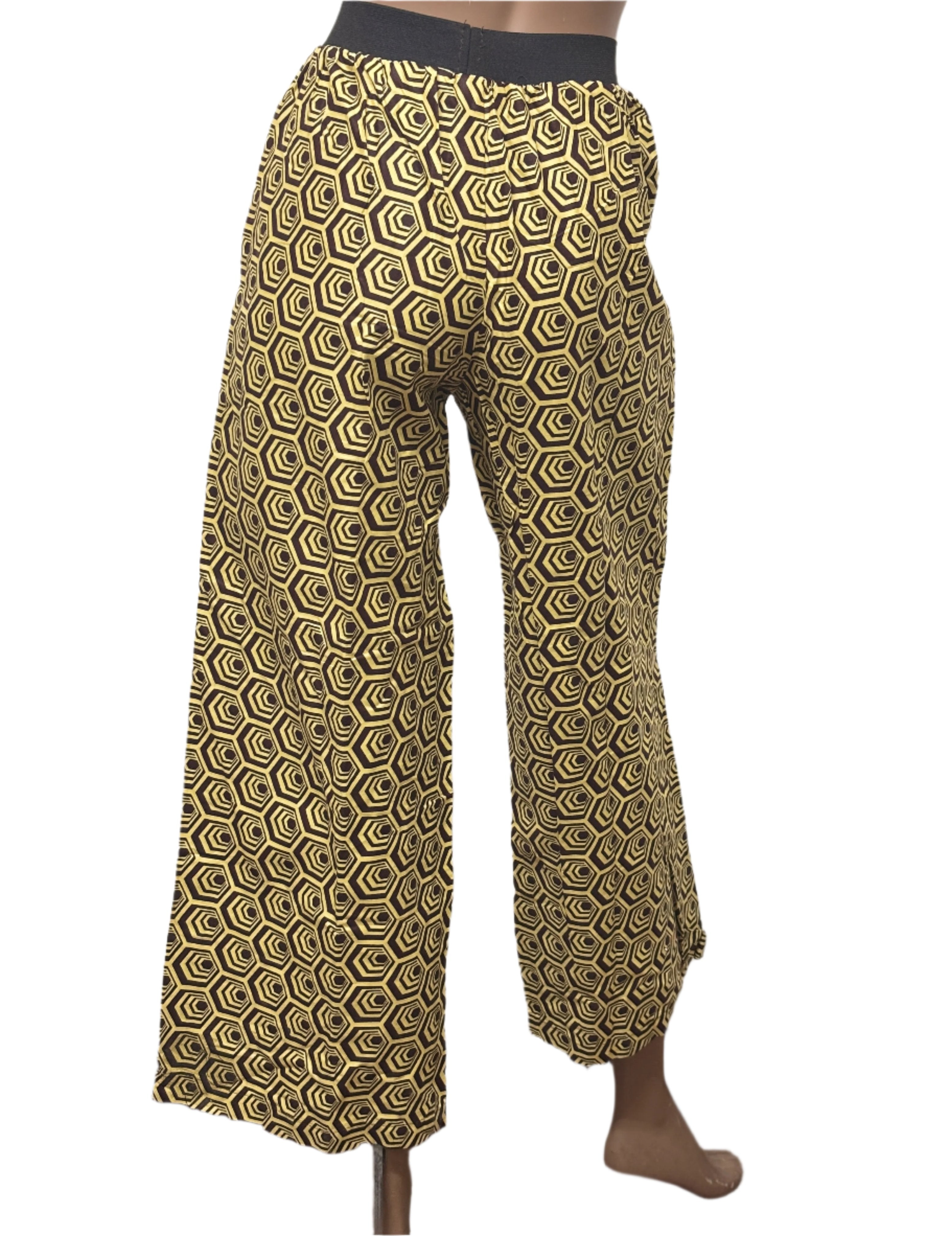 Women african seamless pattern pants with pocket