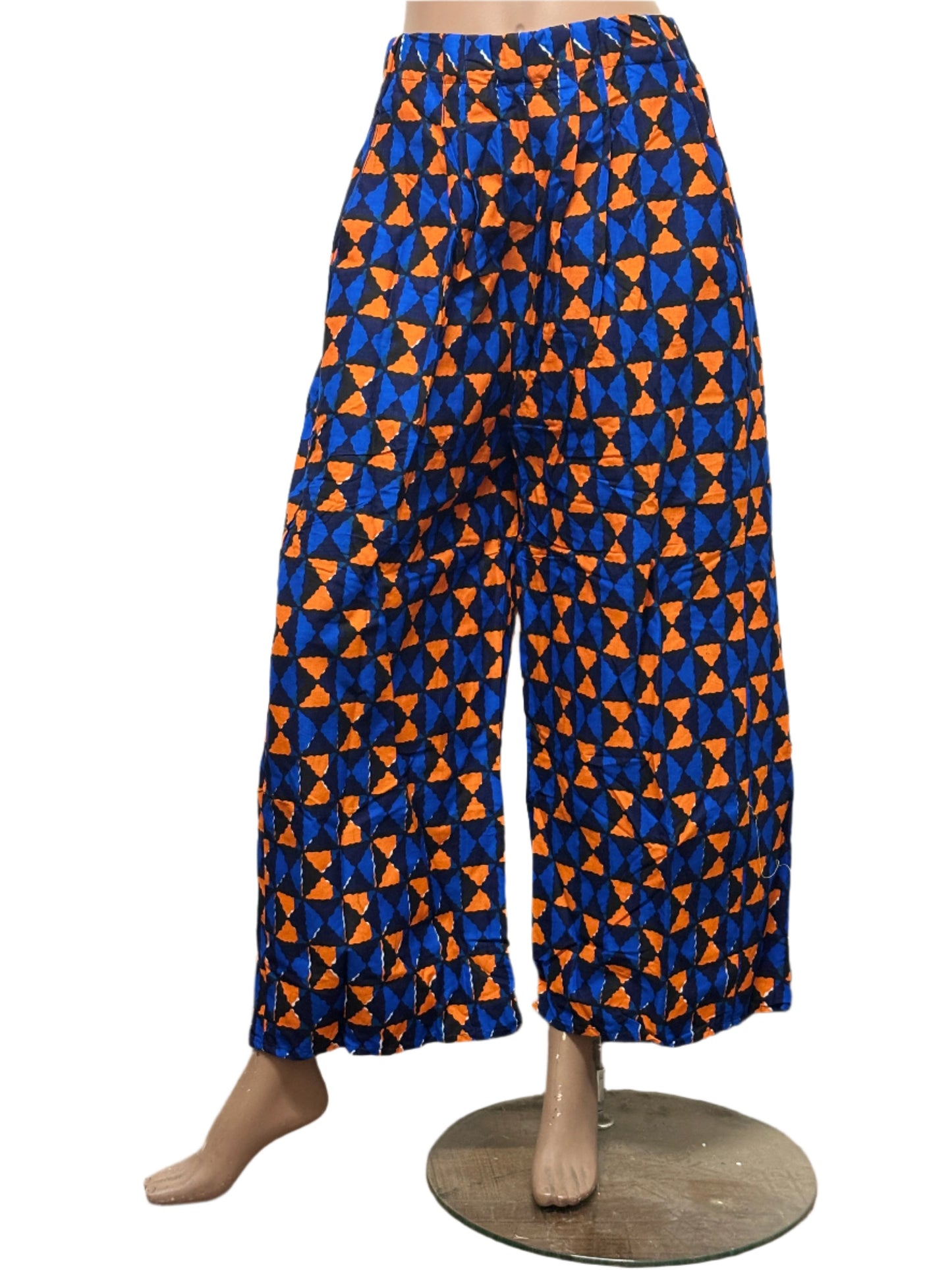 Women african seamless pattern pants with pocket