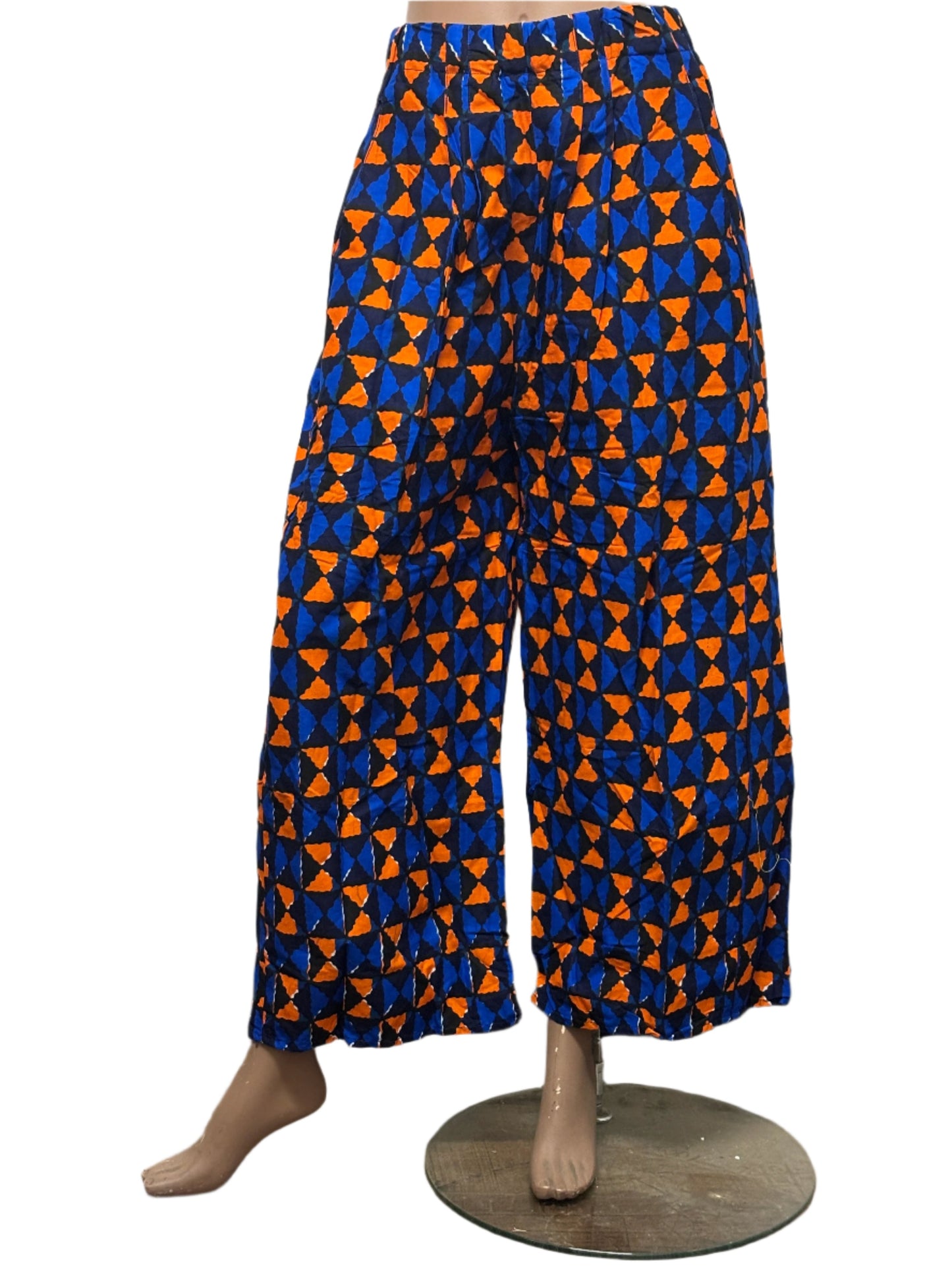 Women african seamless pattern pants with pocket