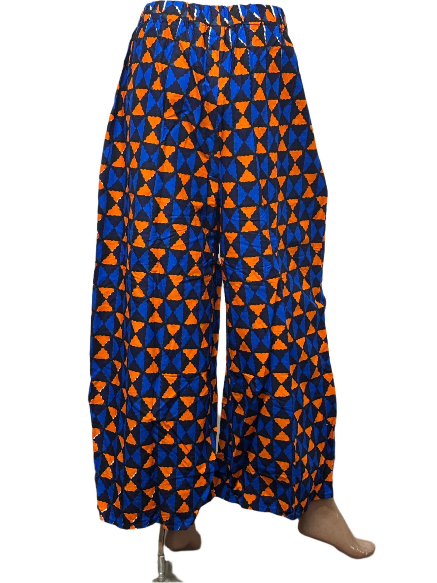 Women african seamless pattern pants with pocket