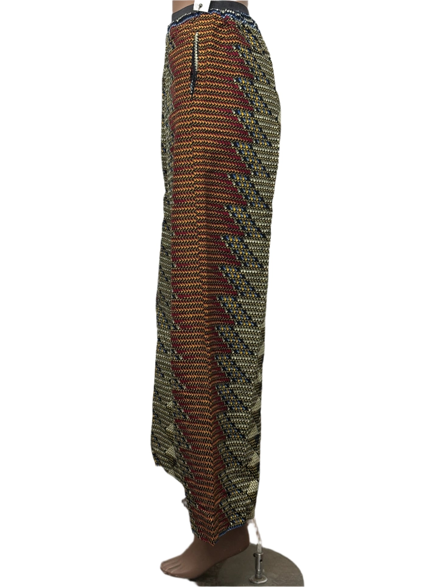 Women african pattern pants with pockets