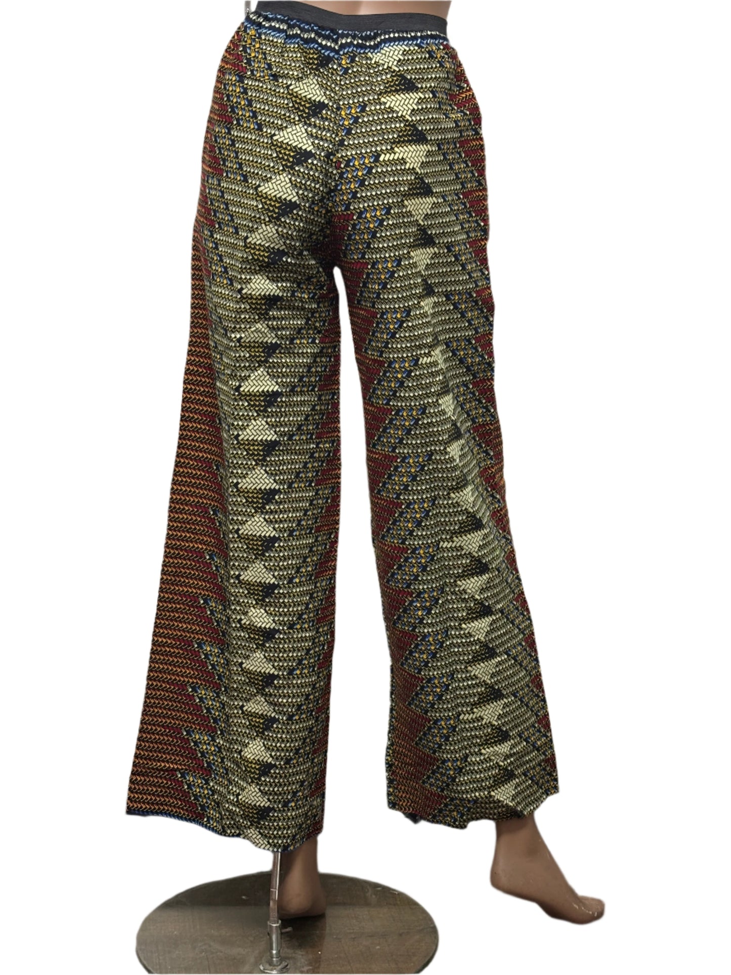 Women african pattern pants with pockets