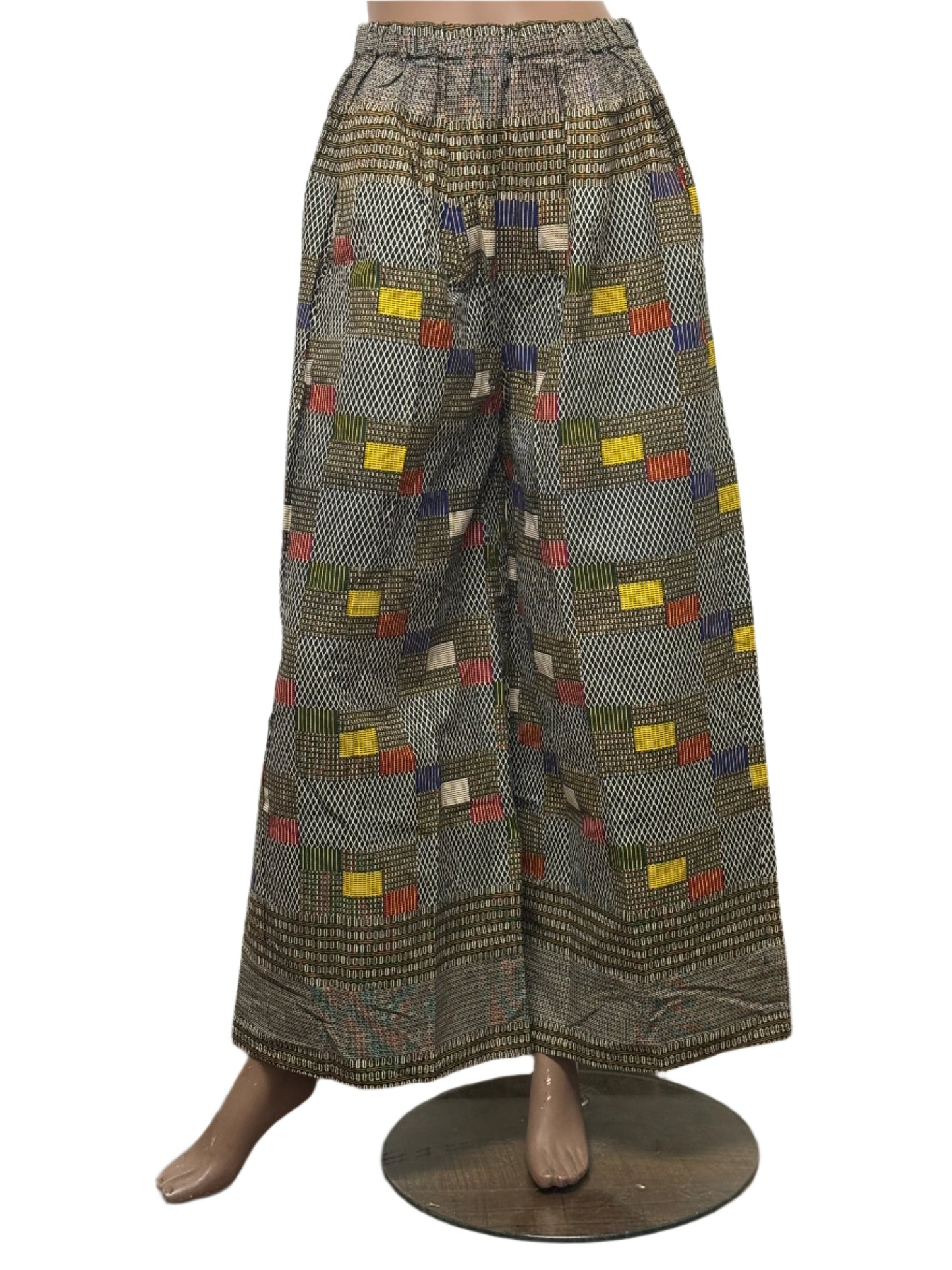 Women african pattern pants with pockets