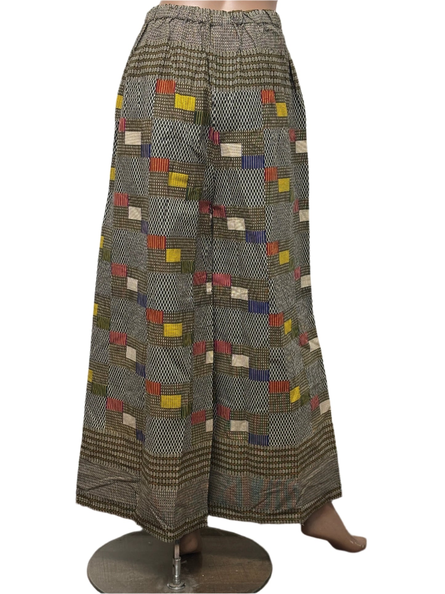 Women african pattern pants with pockets