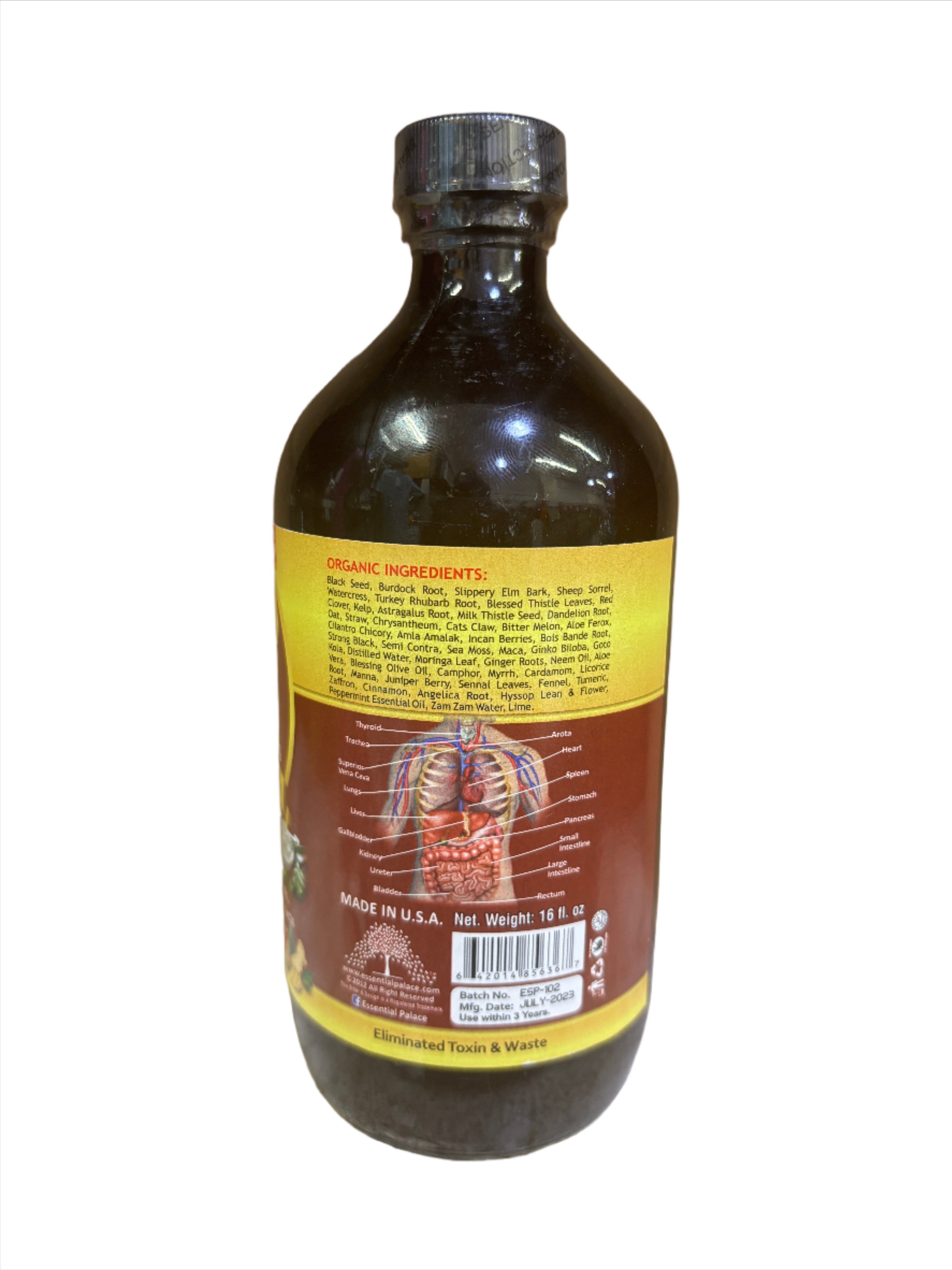 Essential Palace Organic Black Seed Living Bitters 16oz