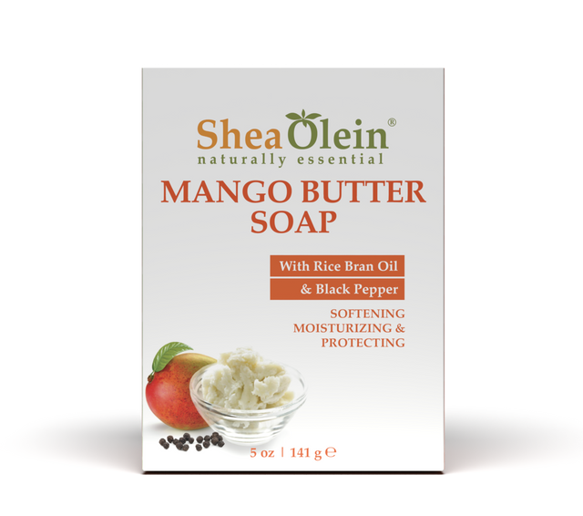 Mango Butter Soap With Rice Bran Oil & Black Pepper 5oz