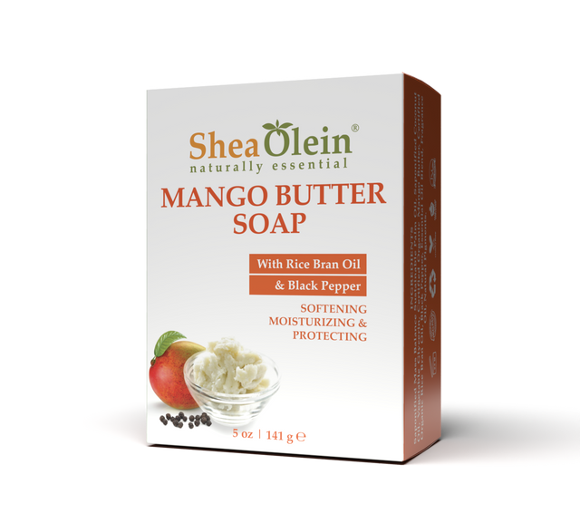 Mango Butter Soap With Rice Bran Oil & Black Pepper 5oz