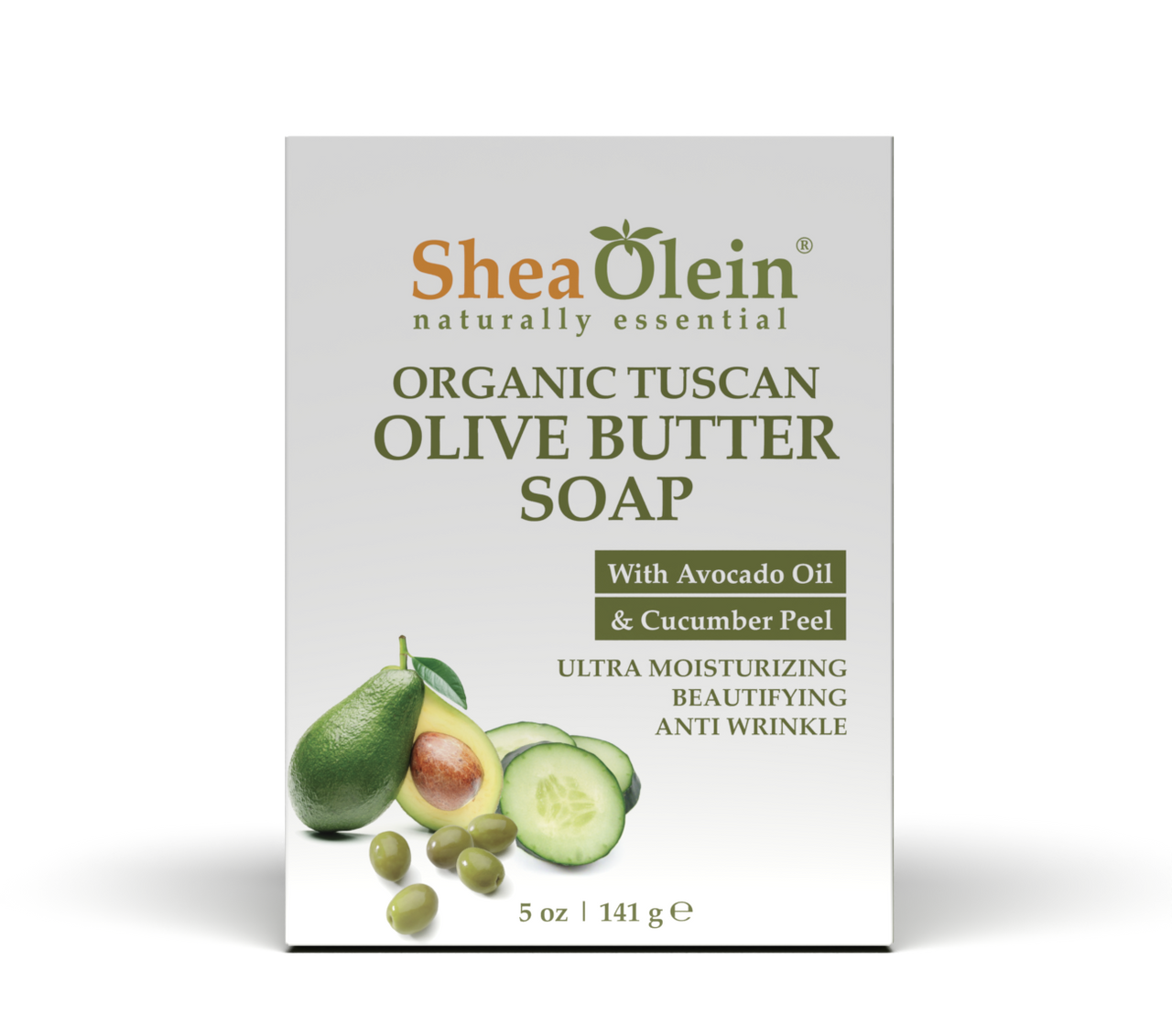 Organic Tuscan Olive Butter Soap with Avocado Oil & Cucumber Peel 5oz