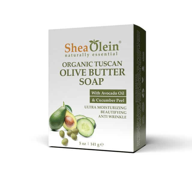 Organic Tuscan Olive Butter Soap with Avocado Oil & Cucumber Peel 5oz