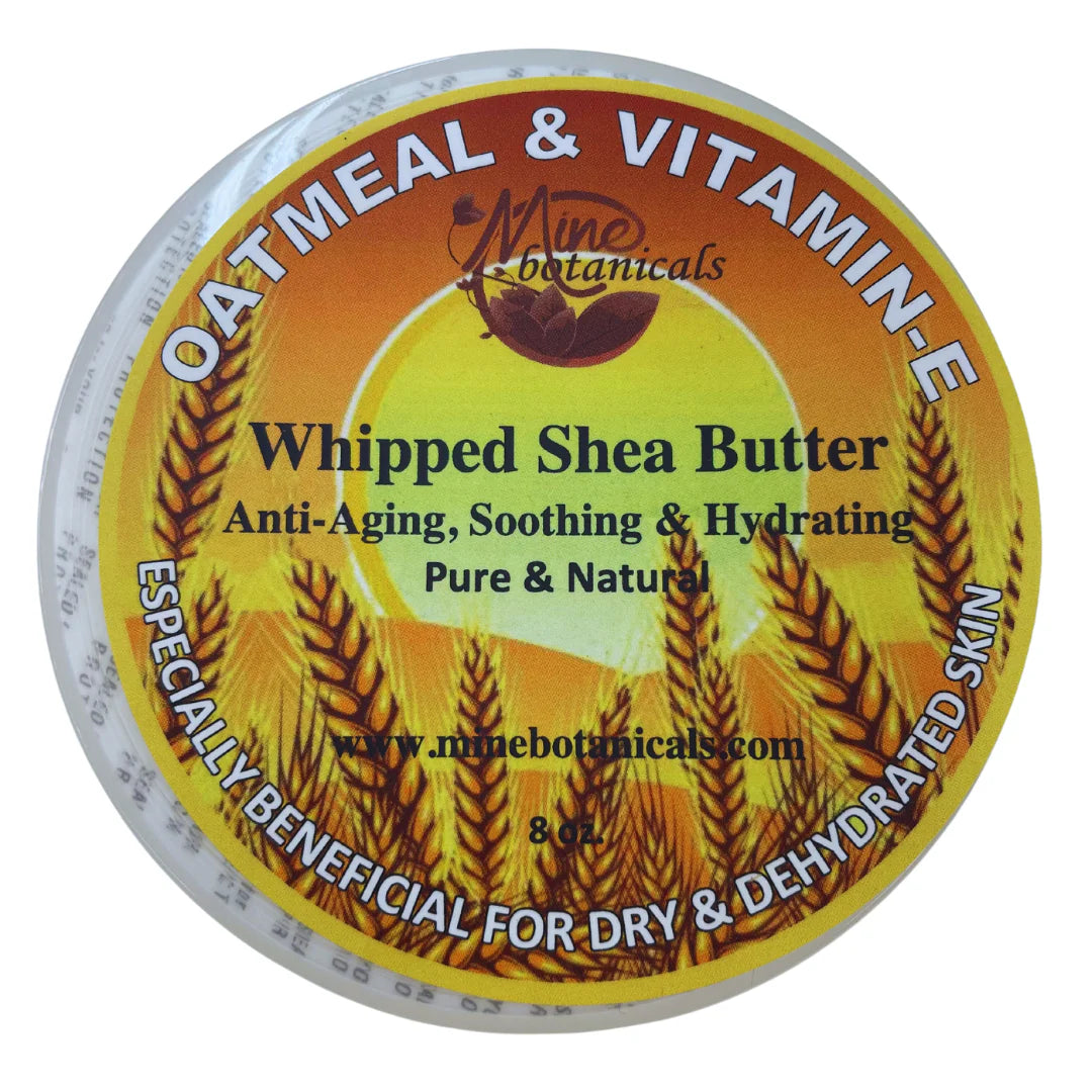 Oatmeal & Vitamin-E Whipped Shea Butter 8oz