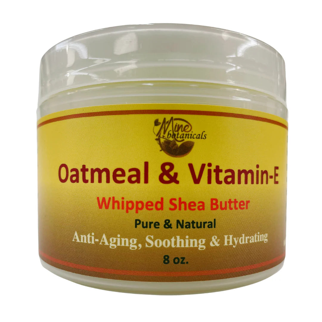 Oatmeal & Vitamin-E Whipped Shea Butter 8oz