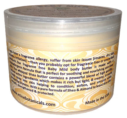 Baby Mild Whipped Shea Butter 8oz